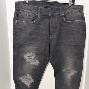 Joe's Jeans Men's Charcoal Distressed Skinny Jeans